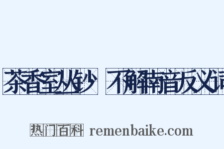 茶香室丛钞·不解南音反义词是什么意思的图片
